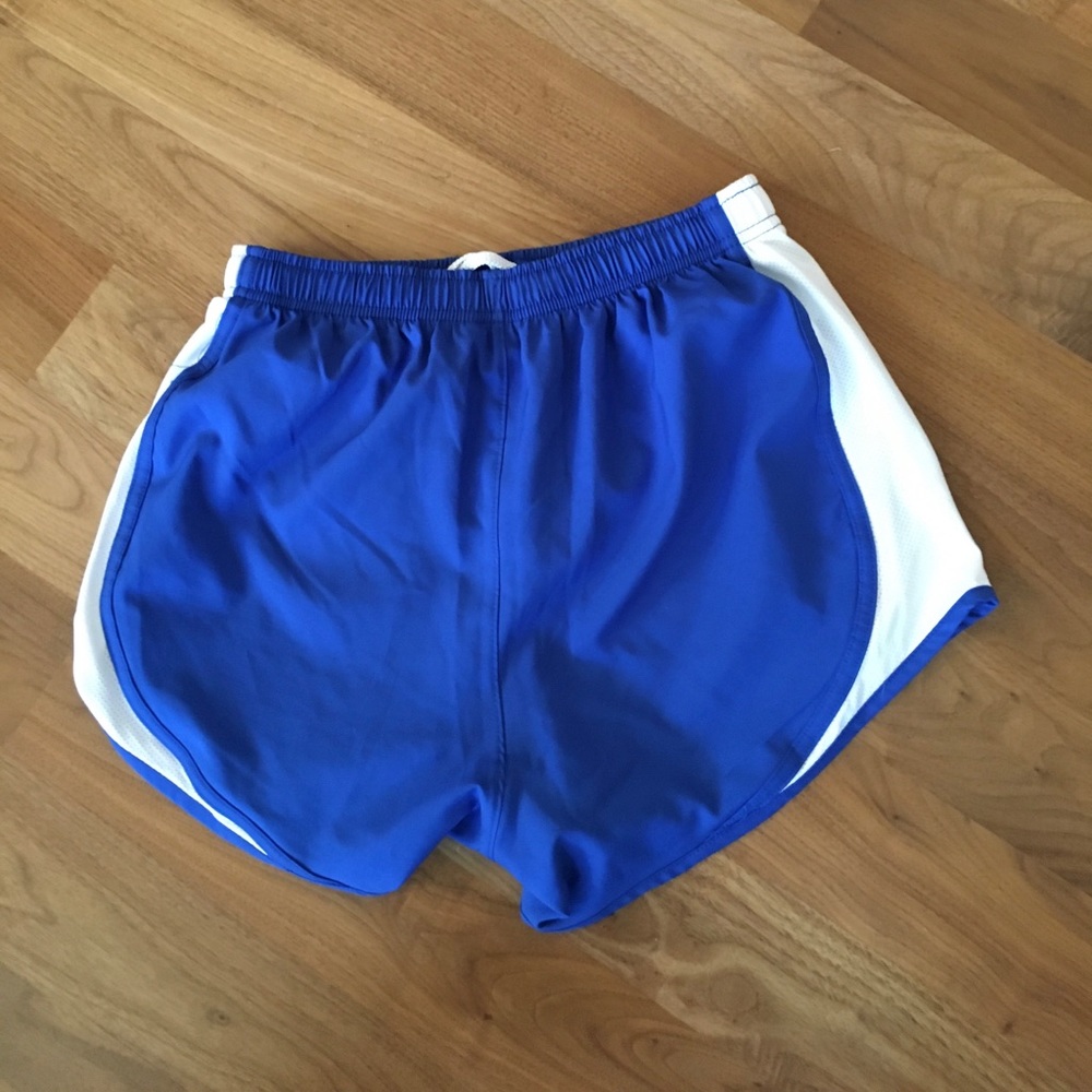 Nike blue and white shorts